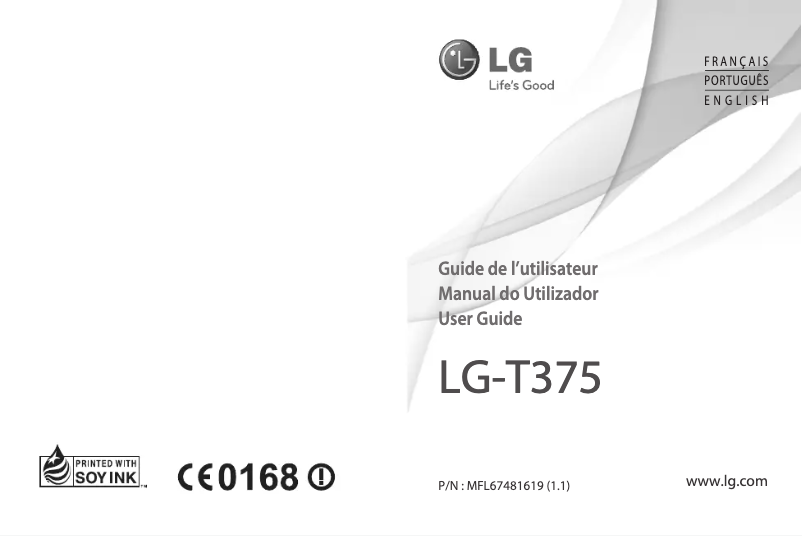 Page n°1 - Manuel utilisateur LG Cookie Smart