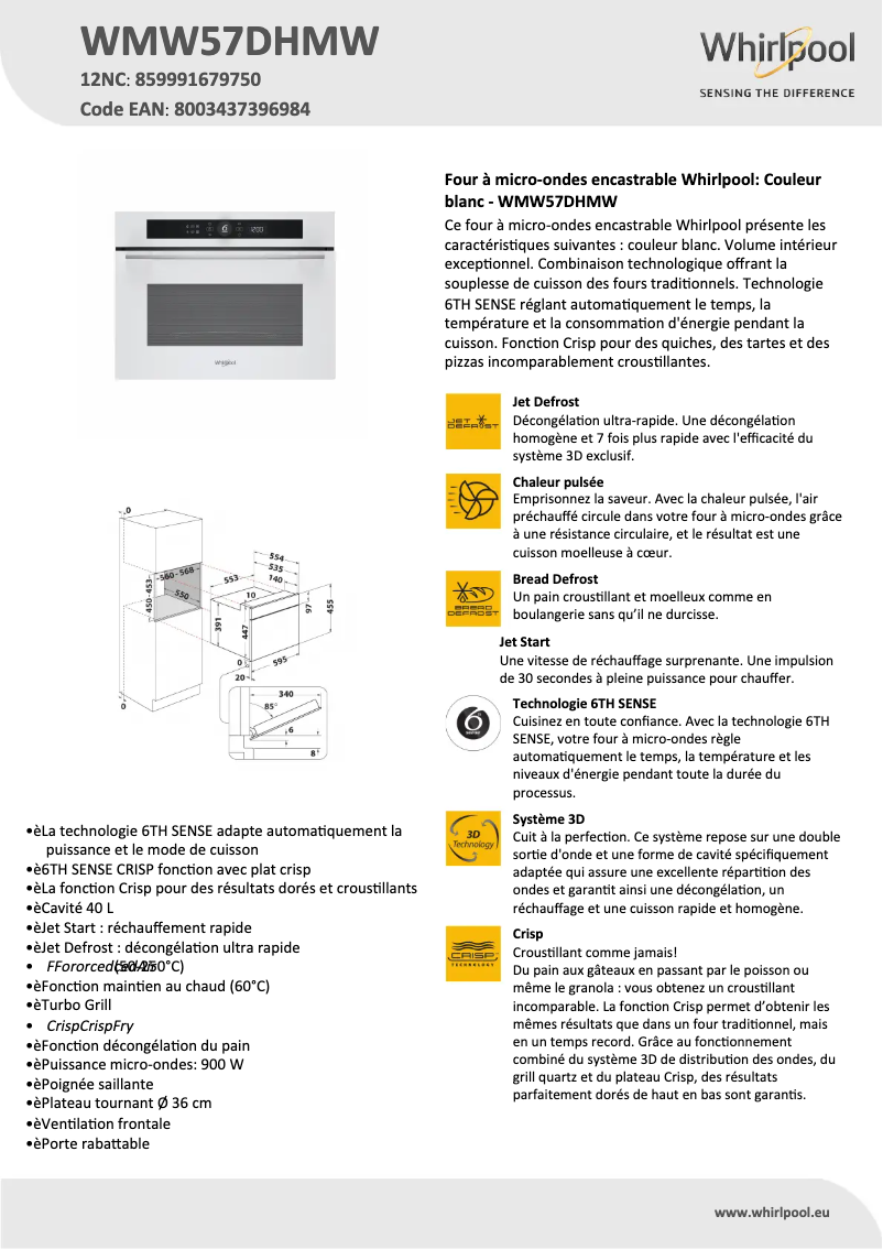 Imagen de la primera página del manual del dispositivo WMW57DHMW