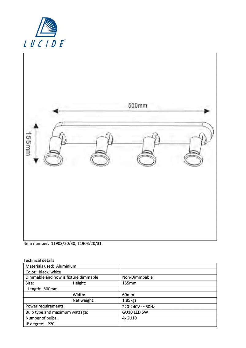 Image de la première page du manuel de l'appareil Jaster 11903/20/31