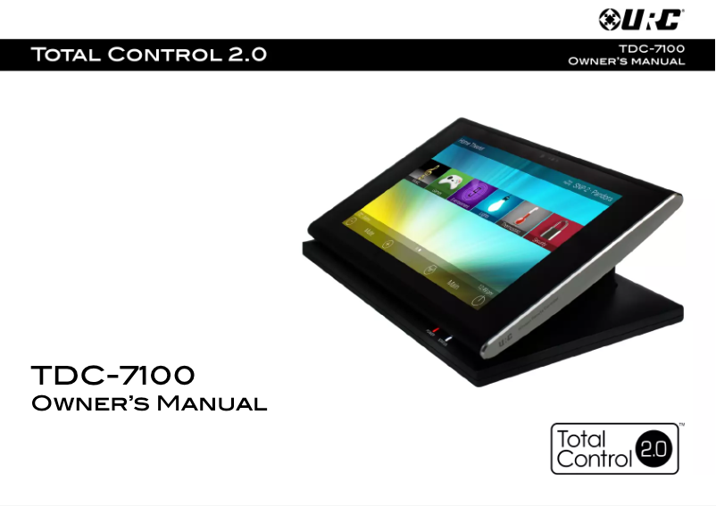 Page 1 de la notice Manuel utilisateur Universal Remote Control TDC-7100