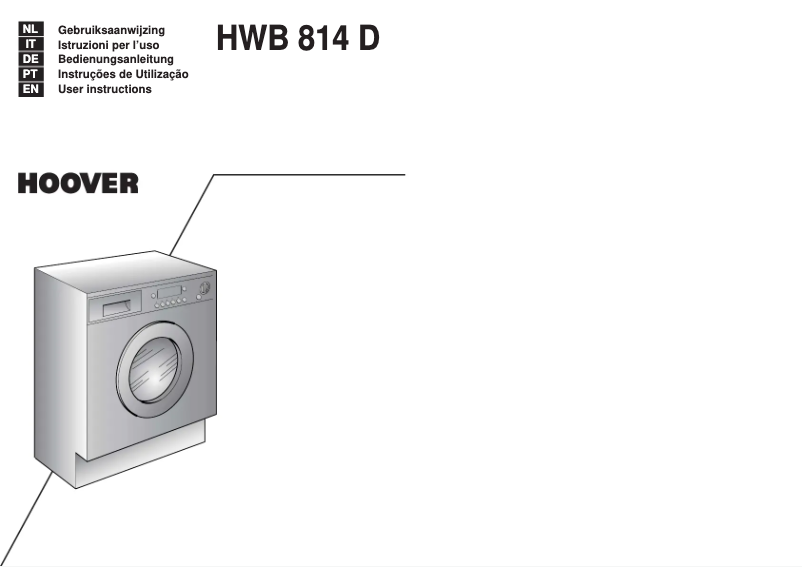 Imagen de la primera página del manual del dispositivo HWB 814D-80S