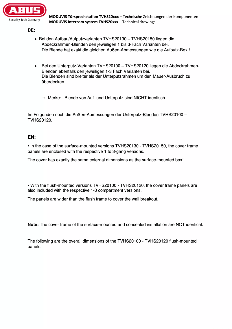 Image de la première page du manuel de l'appareil TVHS20040