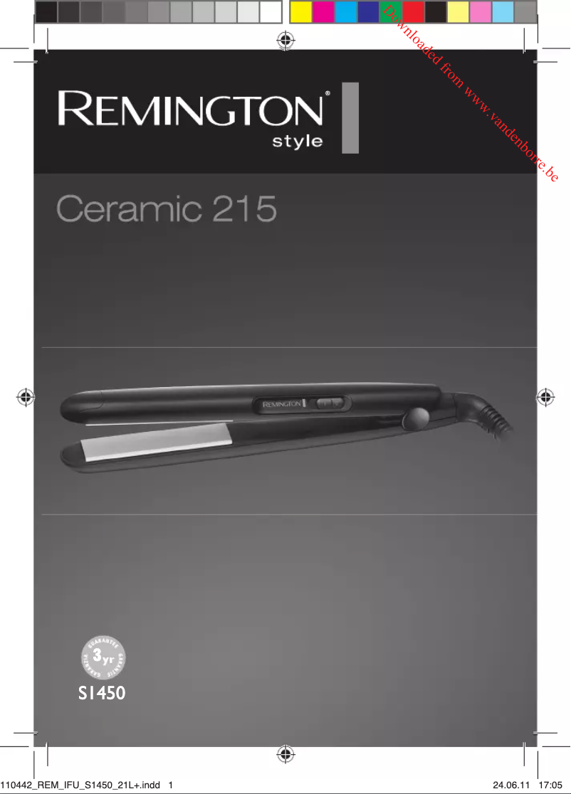 Page 1 de la notice Manuel utilisateur Remington Ceramic Slim 215