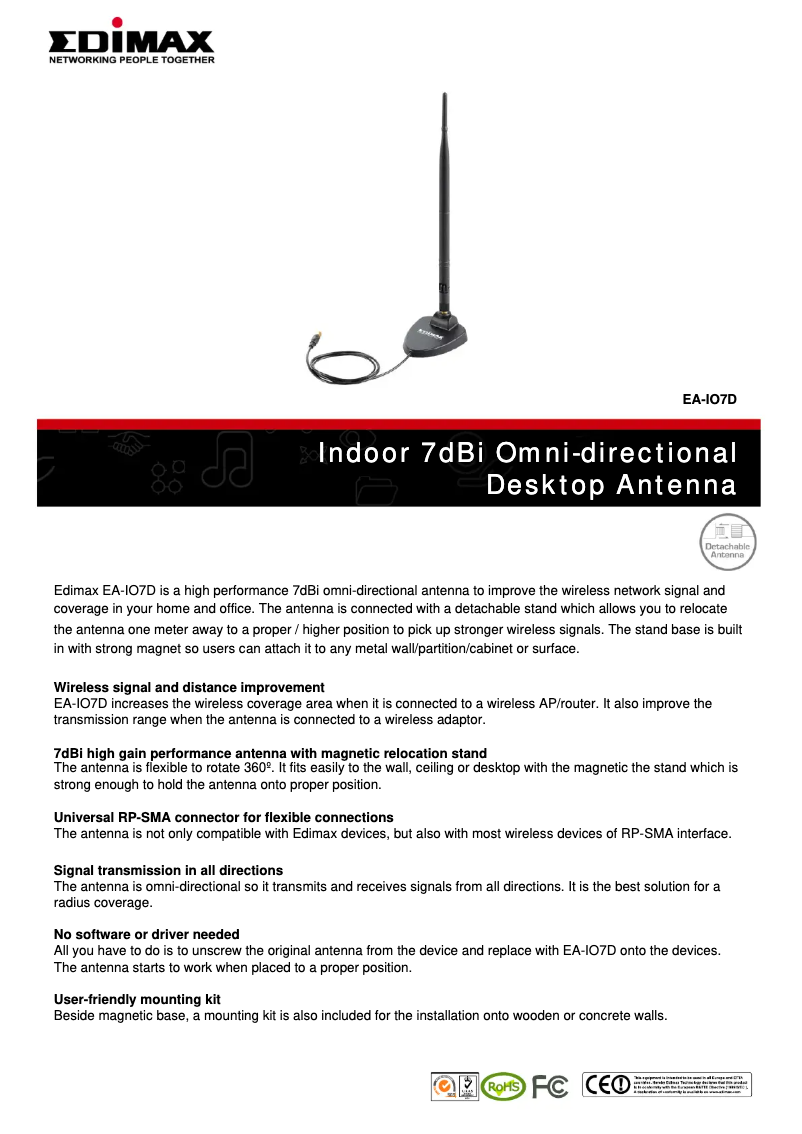 Page n°1 - Manuel utilisateur Edimax EA-IO7D