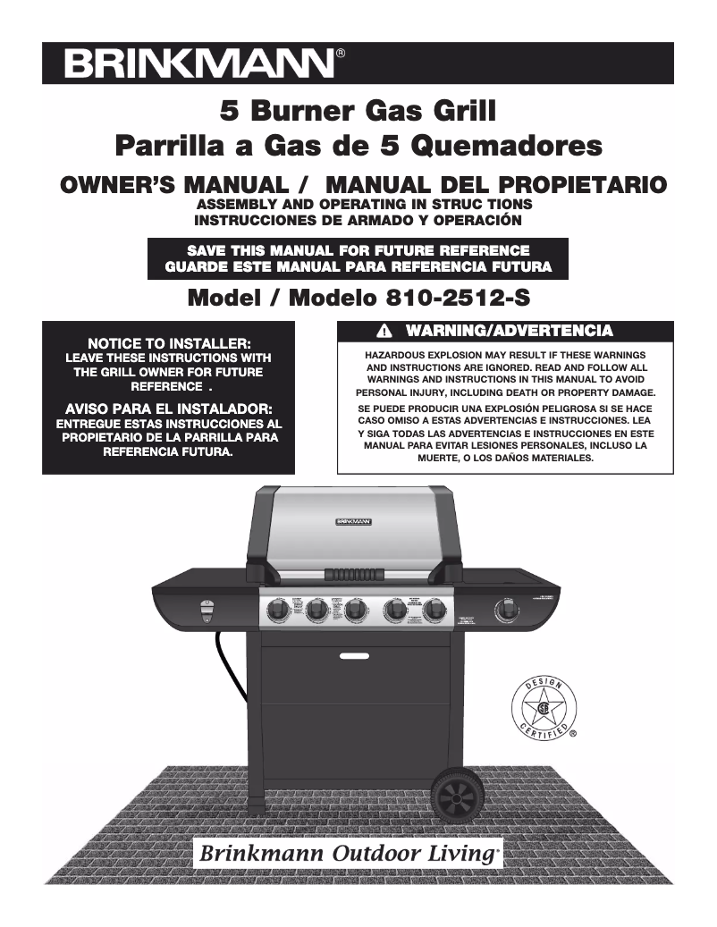 Page n°1 - Manuel utilisateur Brinkmann 810-2512-S