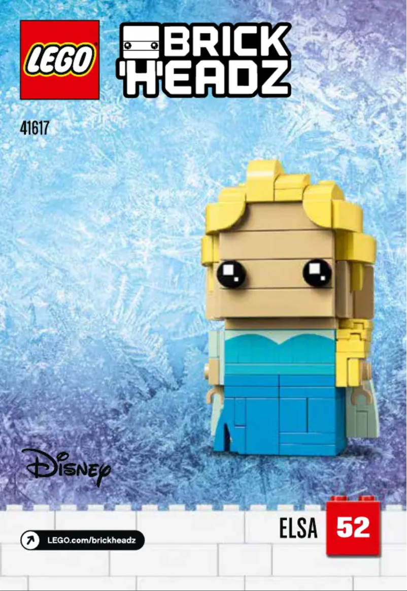 Page 1 of the manual User Manual Lego Brickheadz 41617