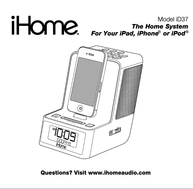Image de la première page du manuel de l'appareil iD37