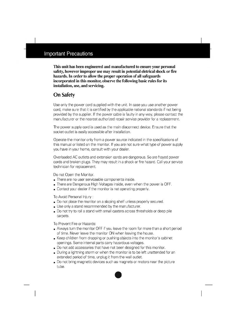 Page 1 de la notice Manuel utilisateur LG E900B