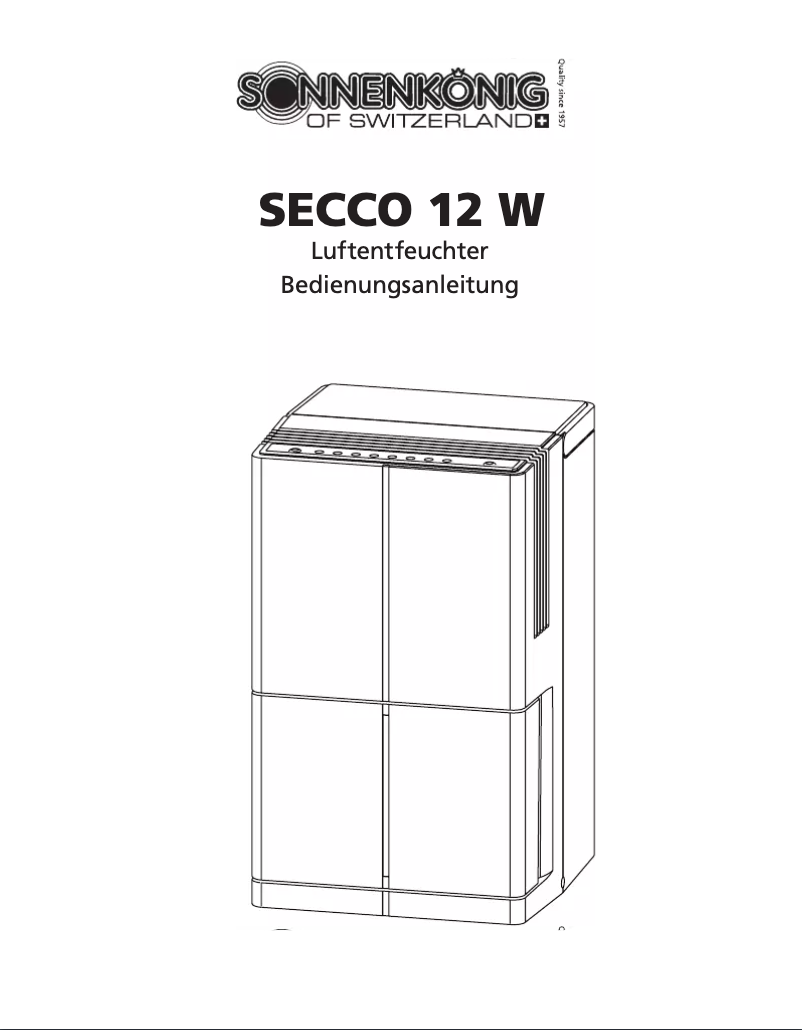 Page n°1 - Manuel utilisateur Sonnenkönig SECCO 12W
