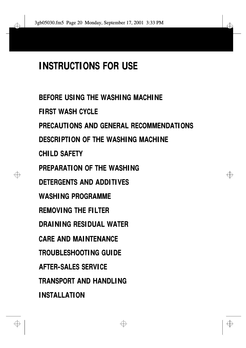 Página 1 del manual Manual de usuario Whirlpool AWM 1300