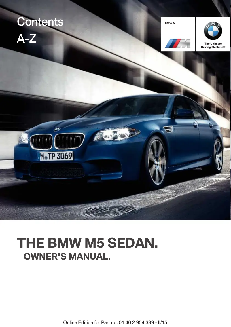 Page 1 de la notice Manuel utilisateur BMW 5 Series (2015)