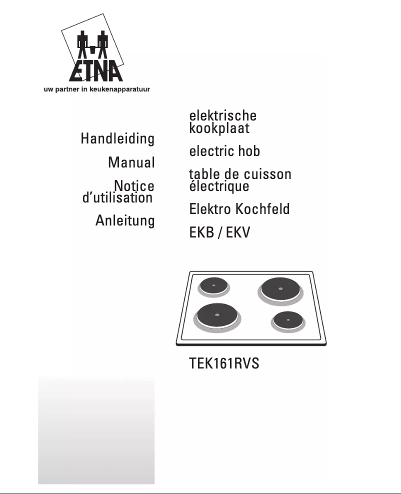 Page 1 de la notice Mode d'emploi Etna TEK161RVS