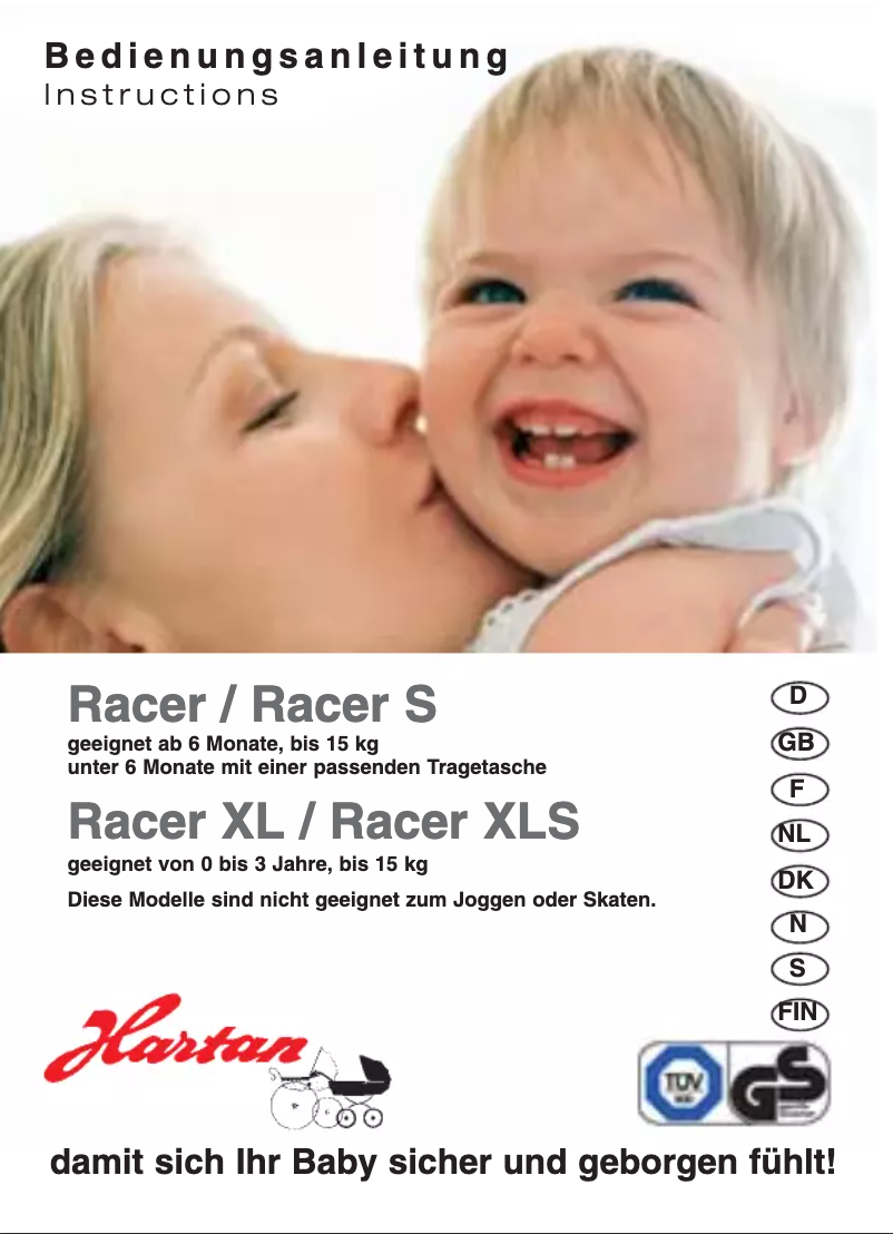 Page n°1 - Manuel utilisateur Hartan Racer S