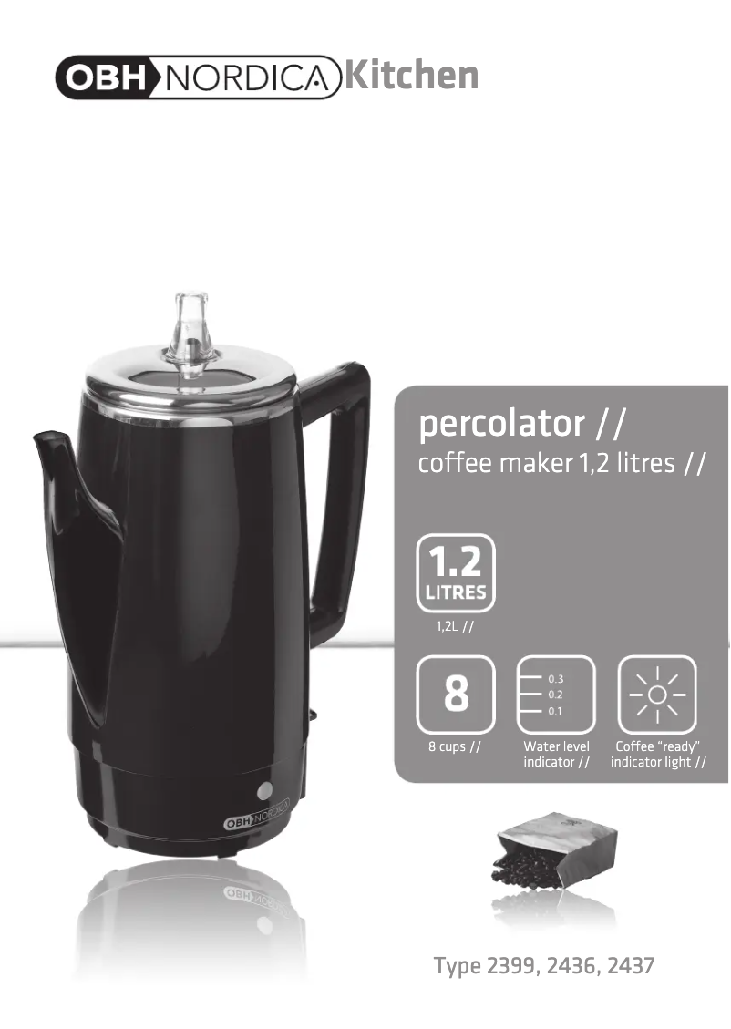 Página 1 del manual Manual de usuario OBH Nordica Chilli Percolator