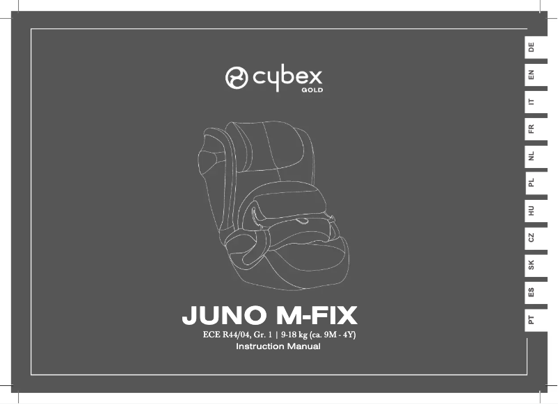 Page 1 of the manual User Manual Cybex Juno M-Fix