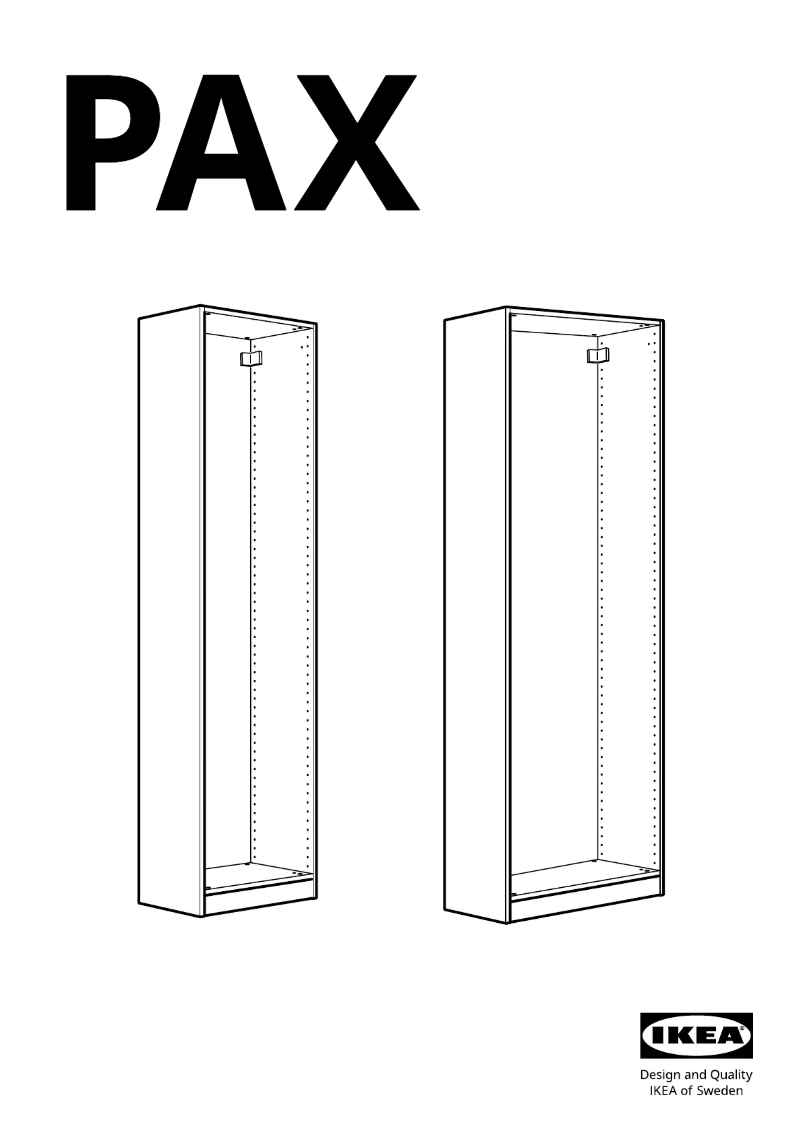 Página 1 del manual Manual de usuario Ikea PAX 003.551.09