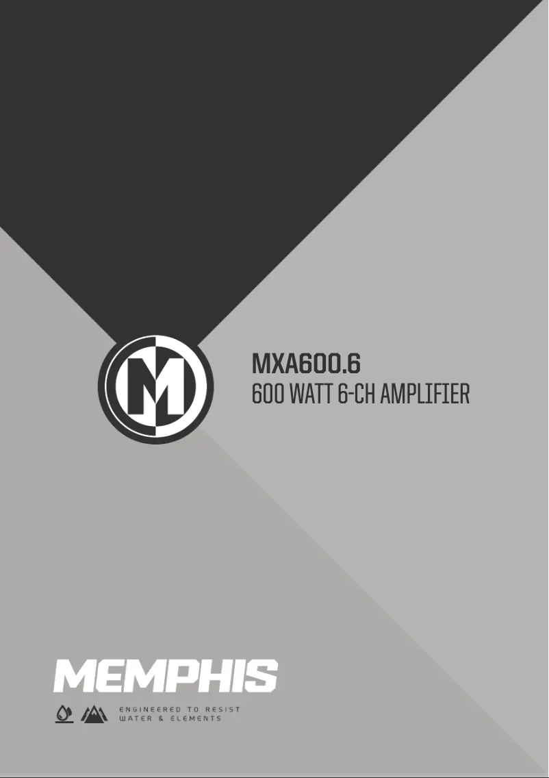 Page 1 de la notice Manuel utilisateur Memphis Audio MX600.6
