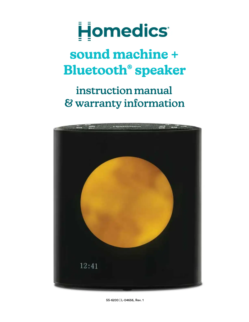 Página 1 del manual Manual de usuario Homedics SS-6200