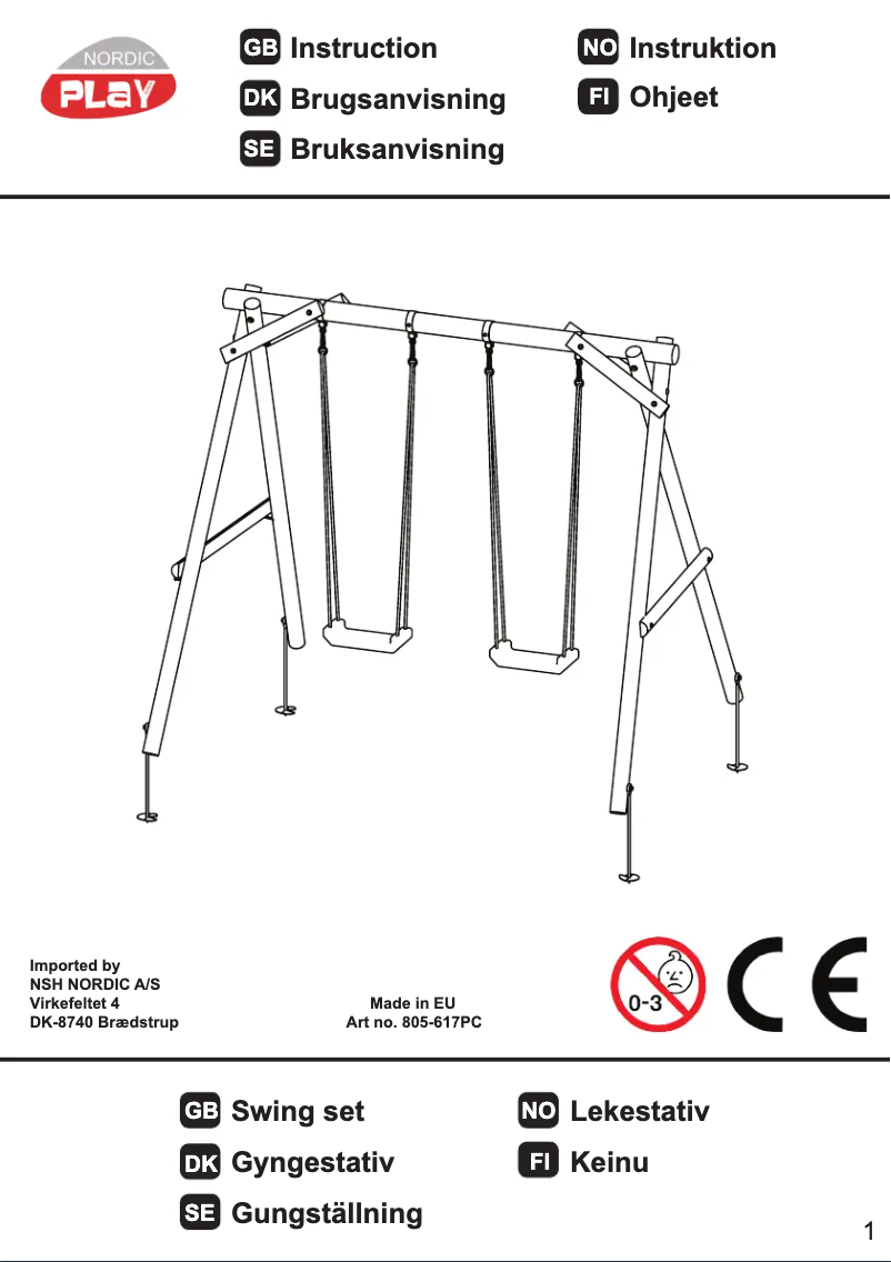 Image de la première page du manuel de l'appareil 805-617PC
