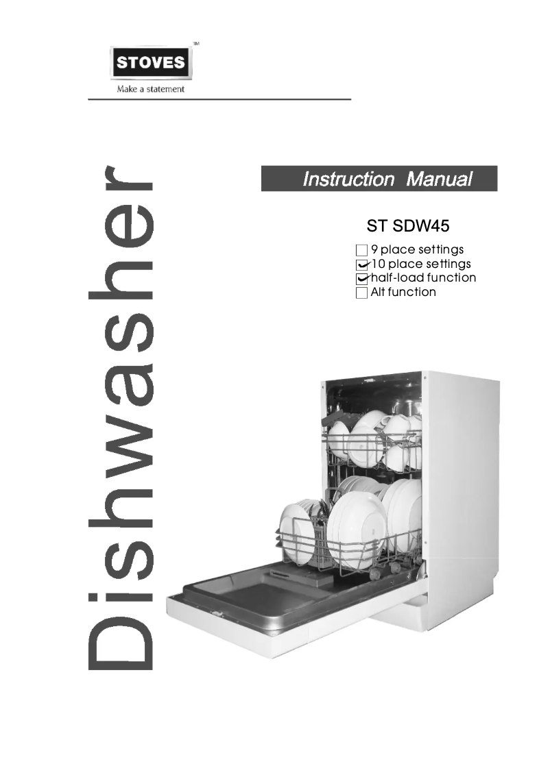 Page n°1 - Manuel utilisateur Stoves SDW45
