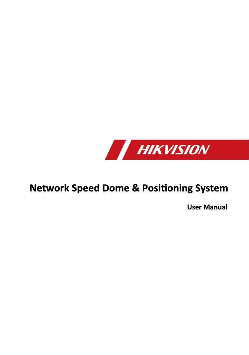 Page n°1 - Manuel utilisateur Hikvision DS-2DF8425IX-AEL(T3)