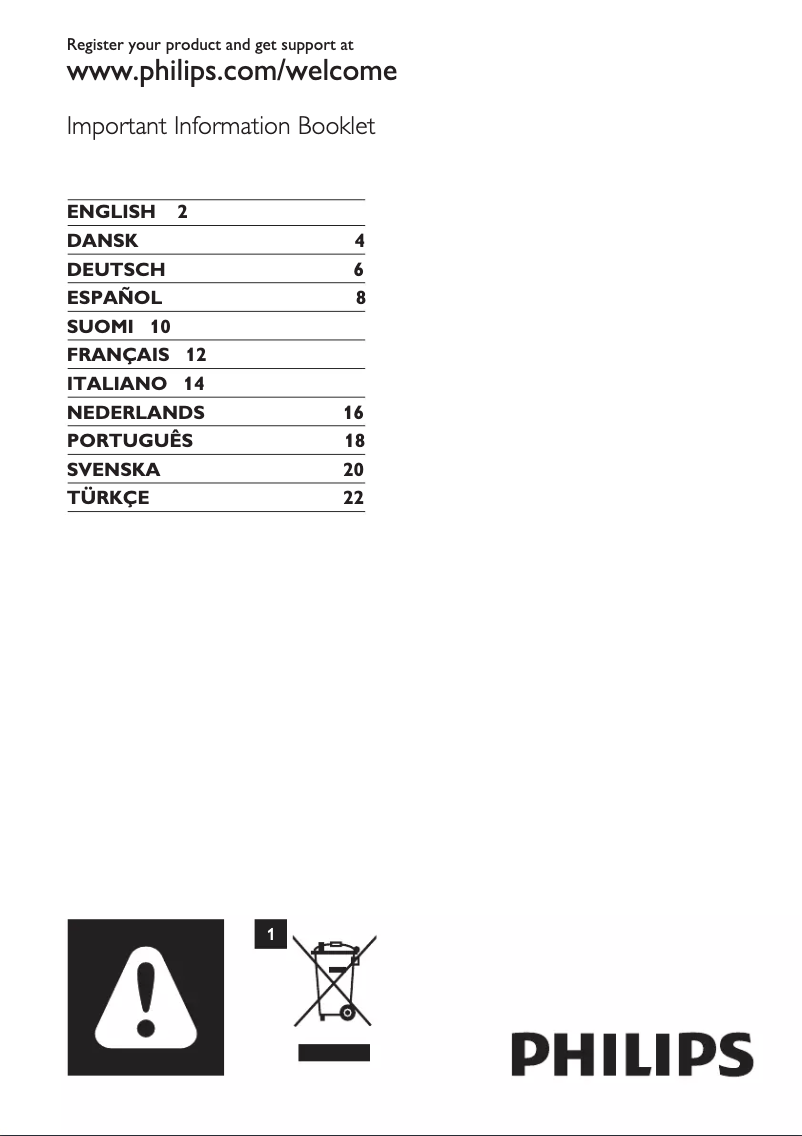 Image de la première page du manuel de l'appareil PowerPro Active FC8634
