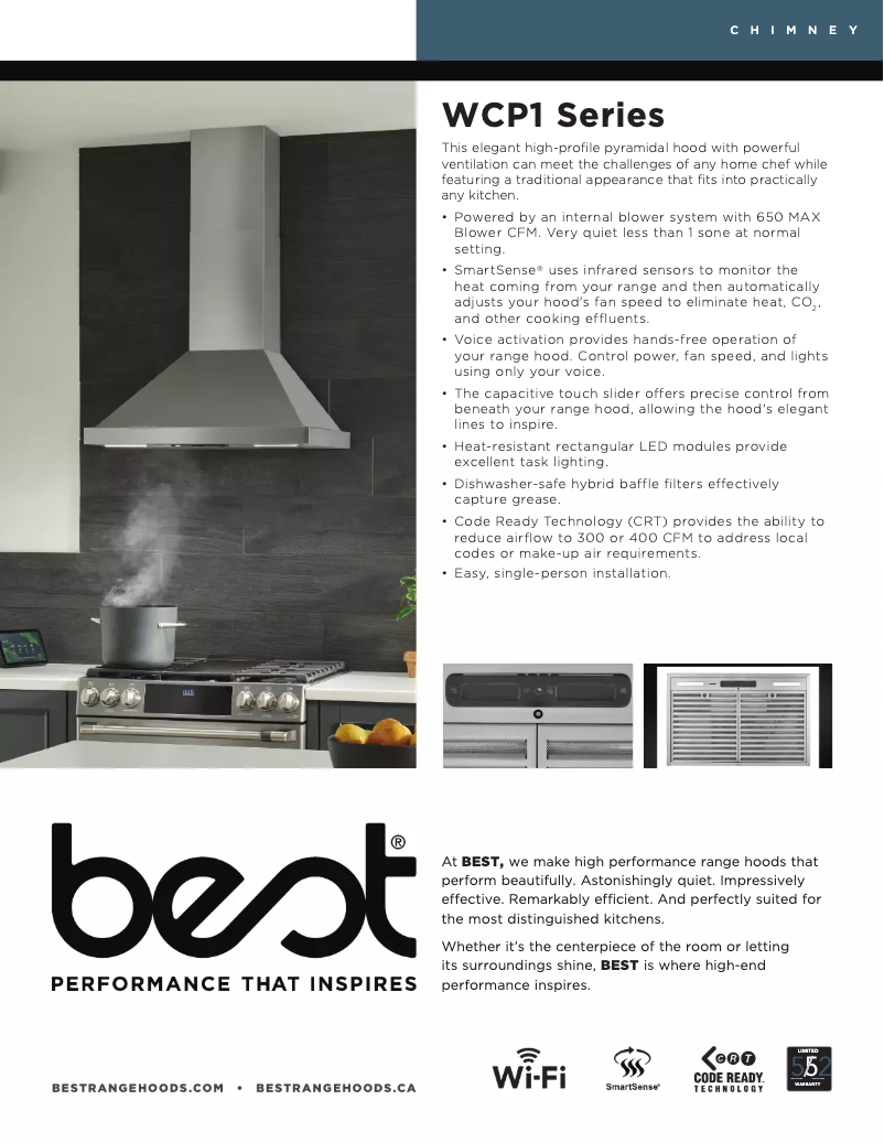 Página 1 del manual Ficha técnica Best WCP1366SS