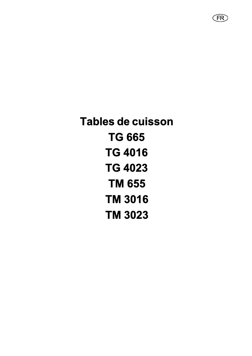 Page 1 de la notice Manuel utilisateur Arthur Martin-Electrolux TG4023W