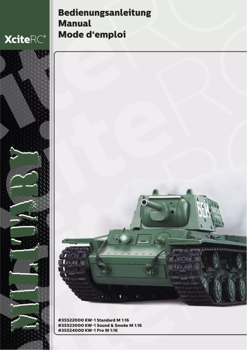 Image de la première page du manuel de l'appareil KW-1