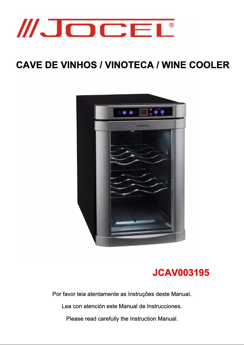 Page 1 de la notice Manuel utilisateur Jocel JCAV003195