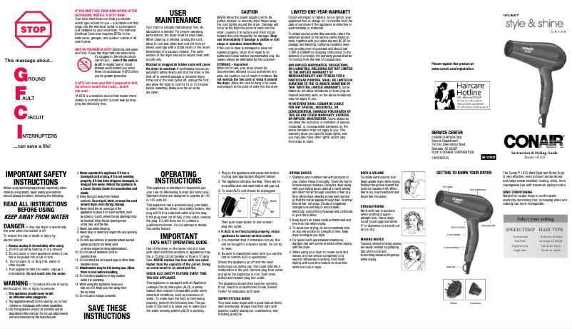 Image de la première page du manuel de l'appareil 121RN