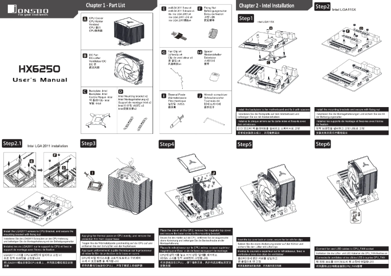 Page n°1 - Manuel utilisateur Jonsbo HX6250