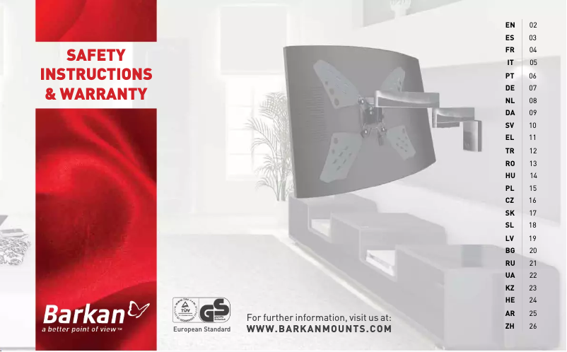 Page 1 de la notice Manuel utilisateur Barkan T580