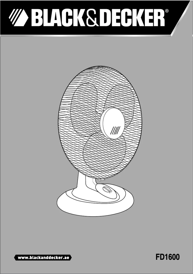 Page 1 de la notice Manuel utilisateur Black & Decker FD1600