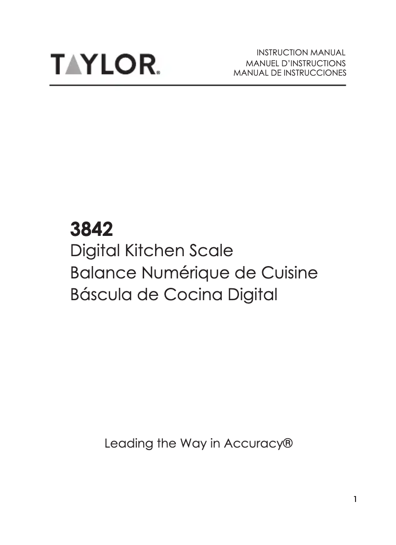 Image de la première page du manuel de l'appareil 3842