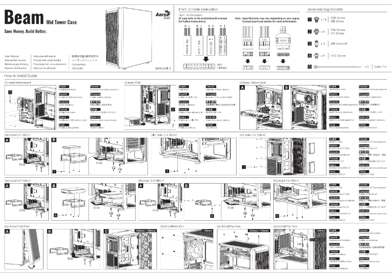 Image de la première page du manuel de l'appareil Beam