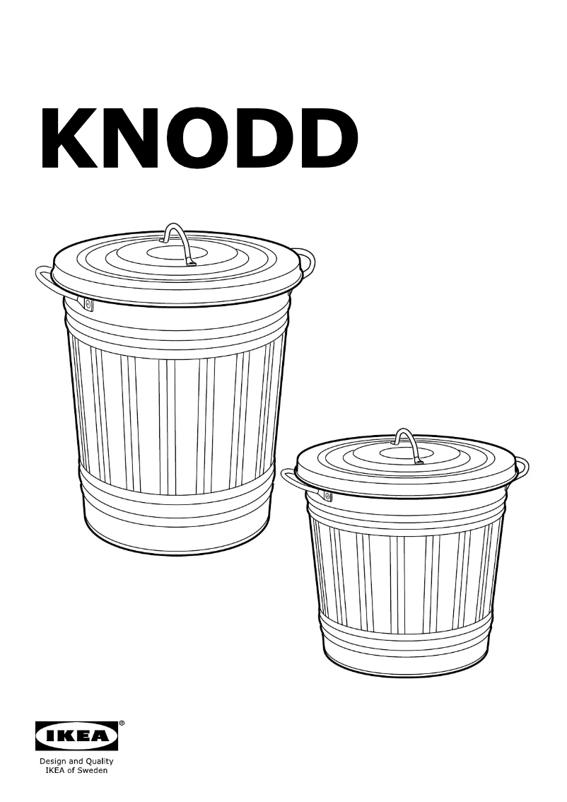 Page 1 de la notice Manuel utilisateur Ikea KNODD 501.717.73