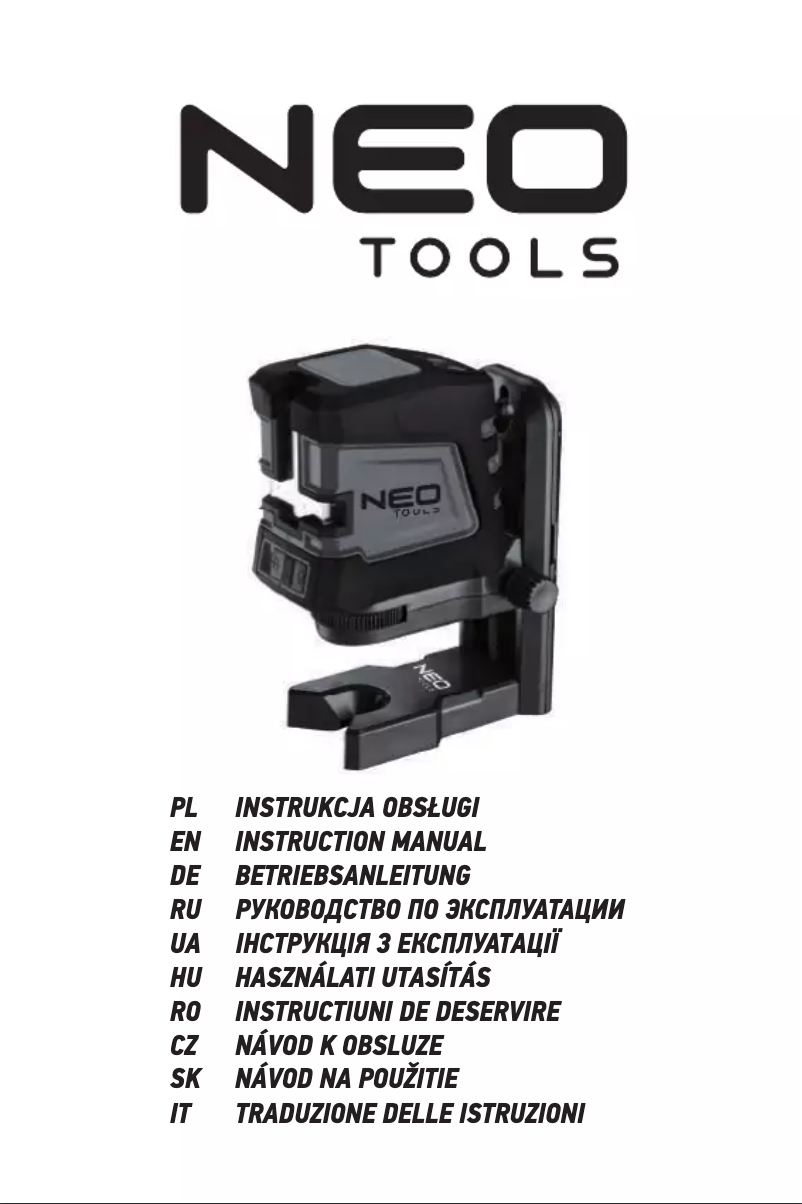 Page n°1 - Manuel utilisateur Neo 75-107