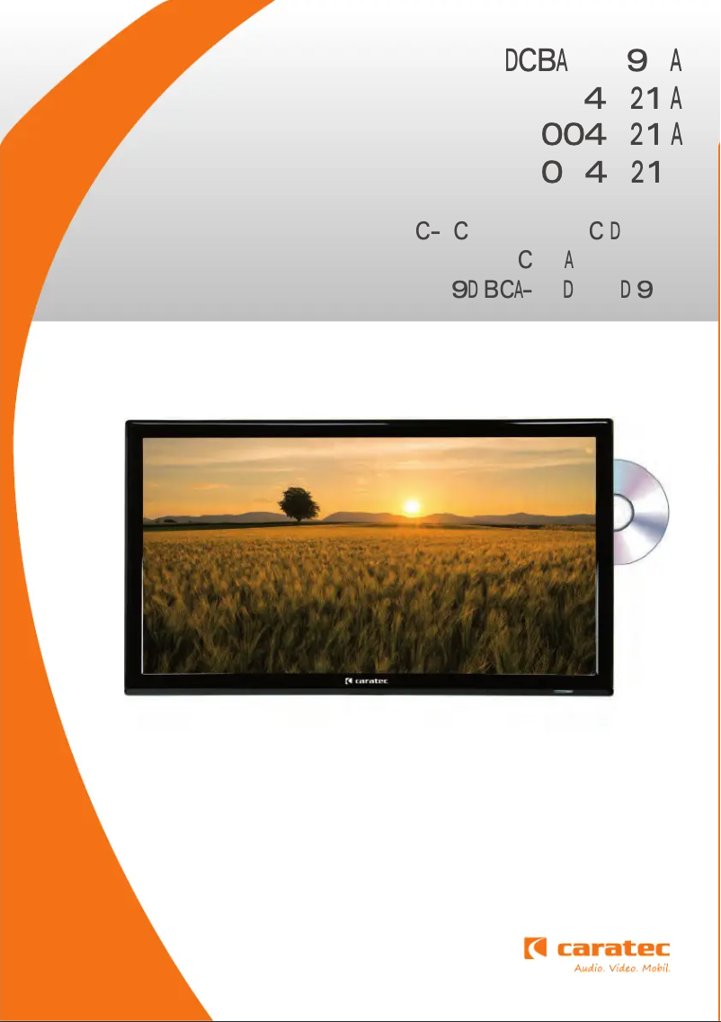 Page 1 de la notice Manuel utilisateur Caratec Vision CAV240P-D