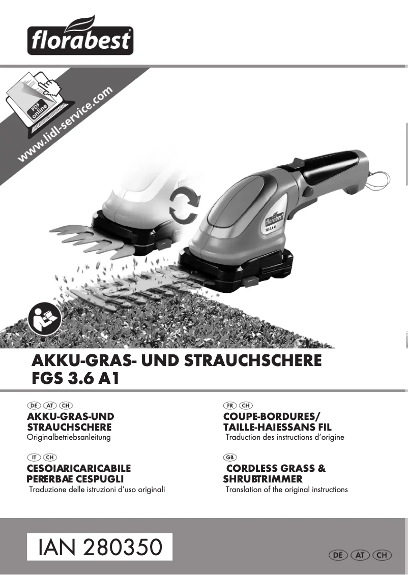 Página 1 del manual Manual de usuario Florabest FGS 3.6 A1