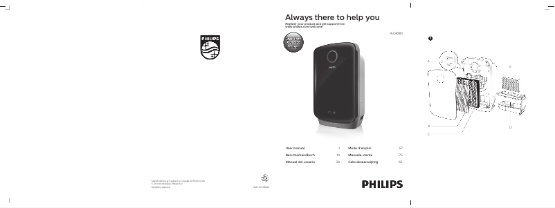 Página 1 del manual Manual de usuario Philips AC4080