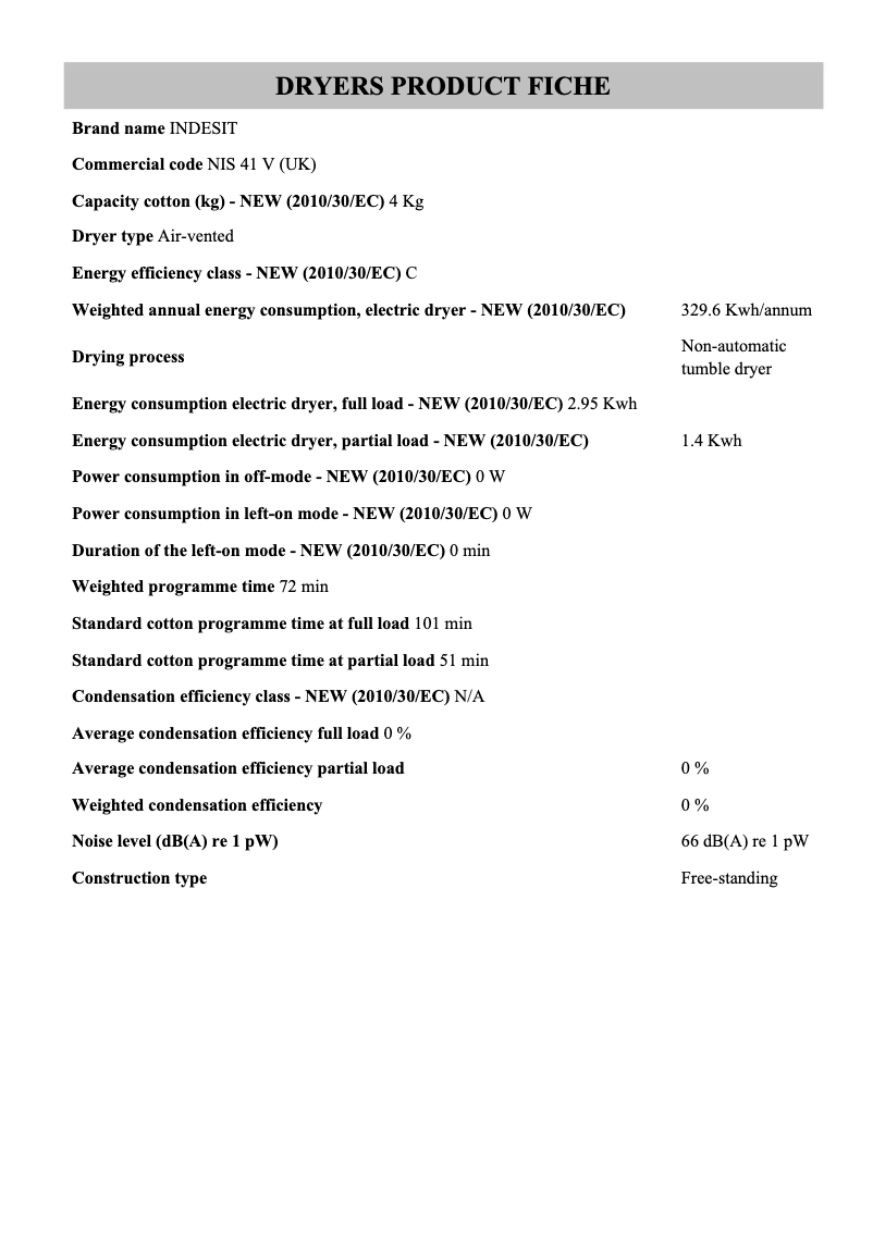 Image de la première page du manuel de l'appareil NIS 41 V (UK)