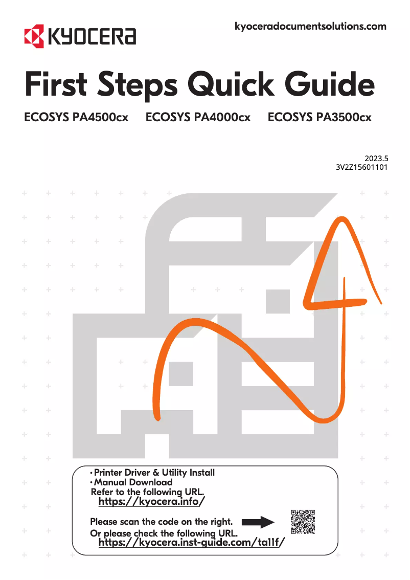 Image de la première page du manuel de l'appareil ECOSYS PA4500cx