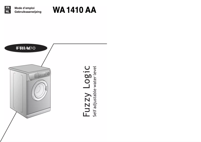 Page 1 de la notice Manuel utilisateur Friac WA 1410 AA