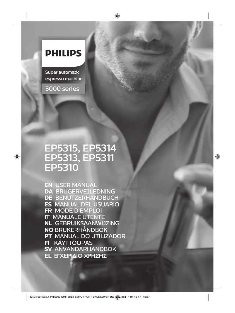 Page 1 de la notice Manuel utilisateur Philips Series 5000 EP5310