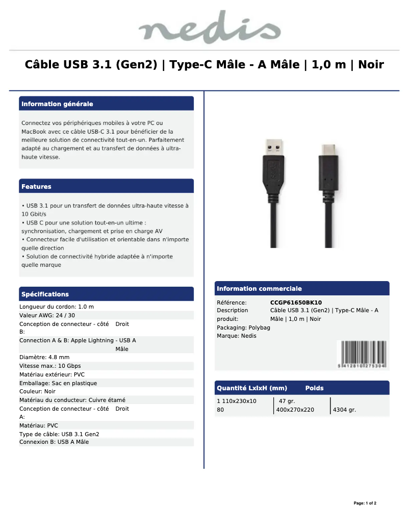 Image de la première page du manuel de l'appareil CCGP61650BK10