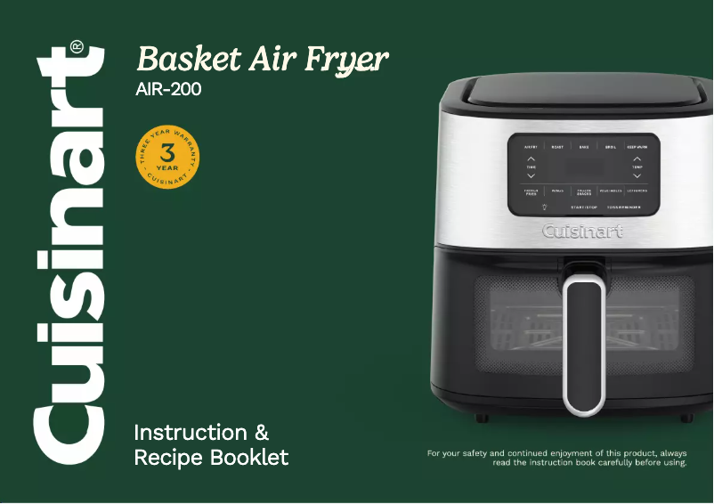 Page 1 de la notice Manuel utilisateur Cuisinart AIR-200