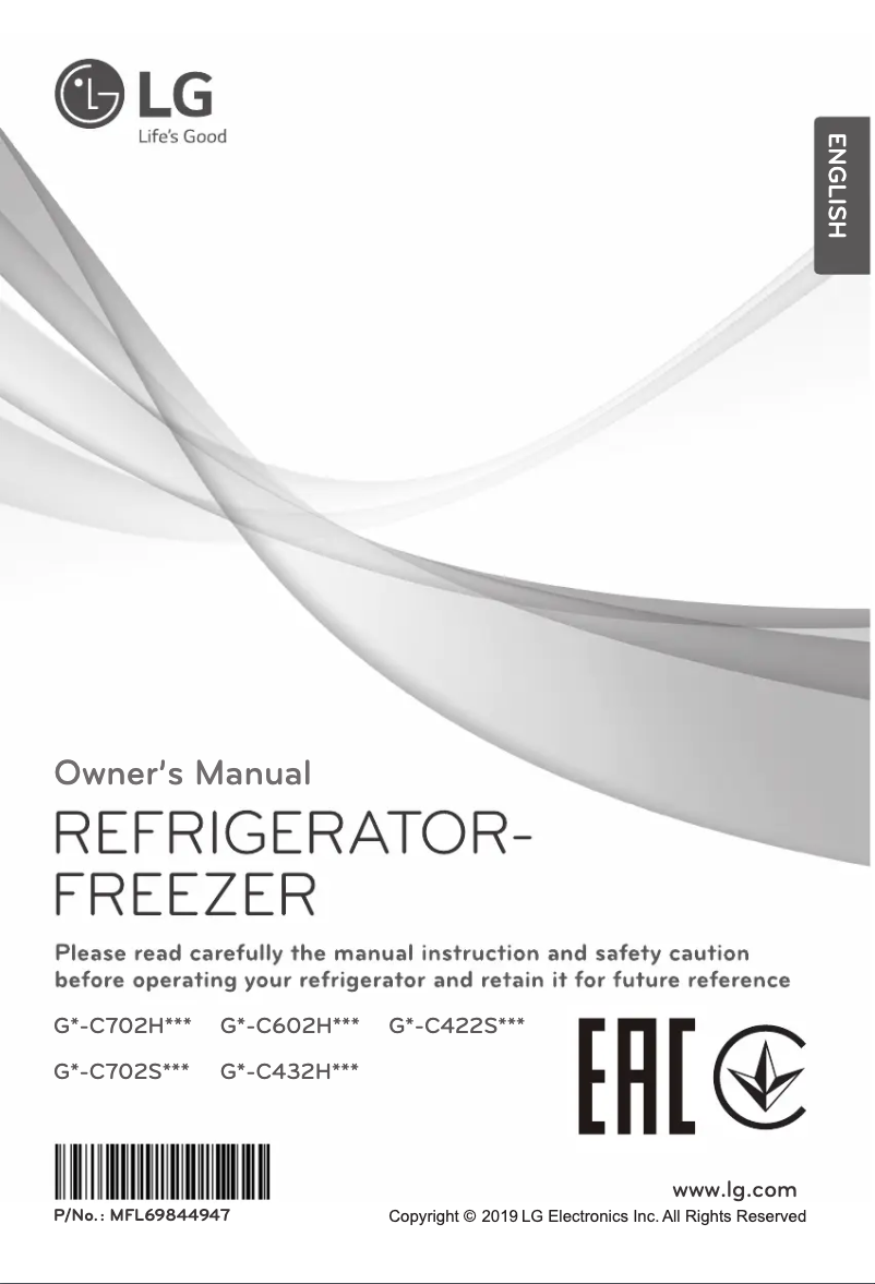 Image de la première page du manuel de l'appareil GN-C422SMCZ