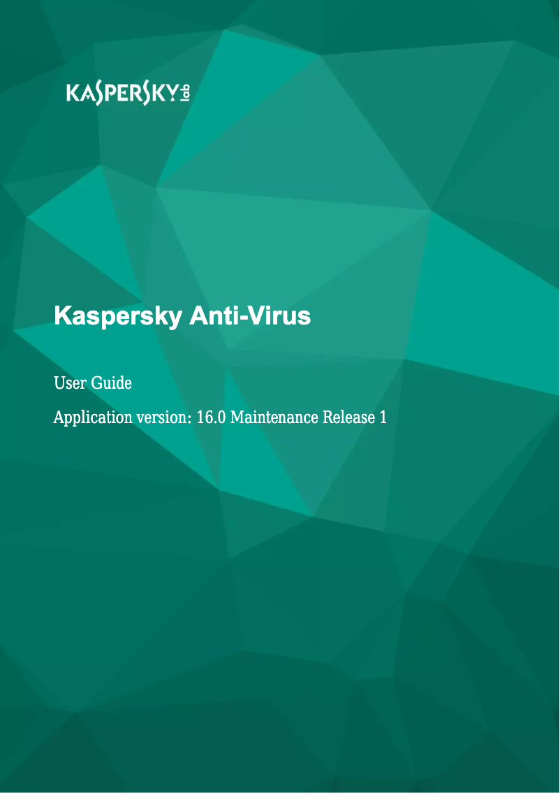 Page 1 de la notice Manuel utilisateur Kaspersky Lab Anti-Virus 2017