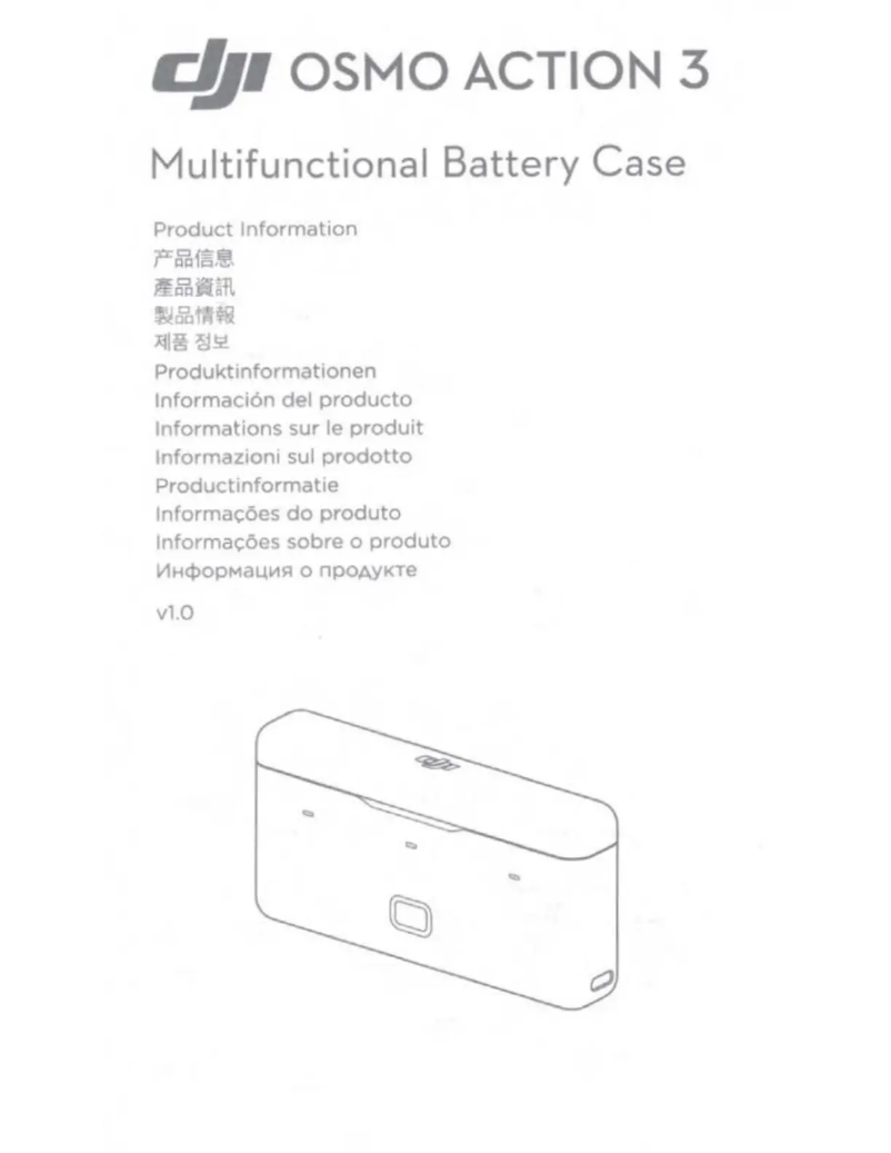 Page 1 de la notice Manuel utilisateur DJI Osmo Action 3 Multifunctional Battery Case